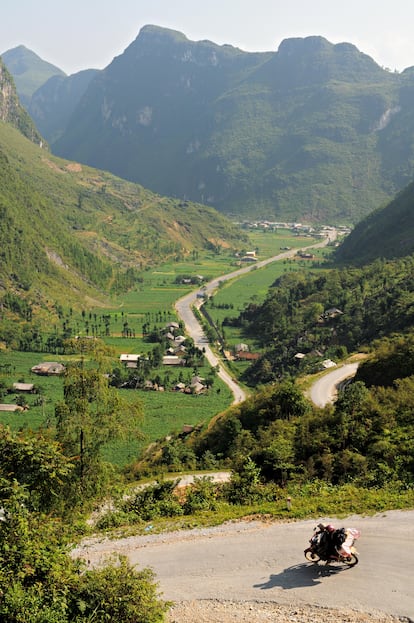 Ha Giang es uno de los lugares favoritos del norte de Vietnam para rutas en moto.