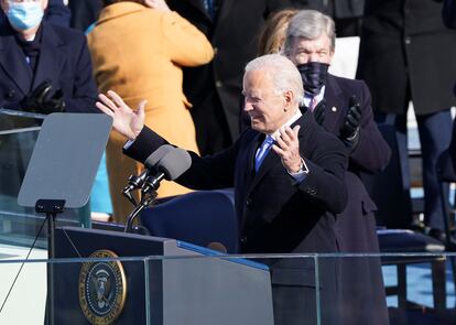 Joe Biden, durante su investidura como Presidente de EE UU.