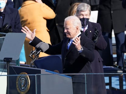 Joe Biden, durante su investidura como Presidente de EE UU.