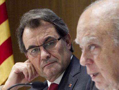 Artur Mas y Jordi Pujol, en 2013.