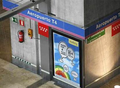 En la imagen, la estación de metro de la T-4.