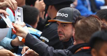 Fernando Alonso, en Shanghái.