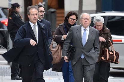 Jordi Pujol arriba a l'Audiència Nacional.