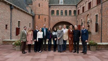 Los príncipes herederos, en la cita del pasado marzo. Entre ellos los entonces aspirante de Holanda y Bélgica.