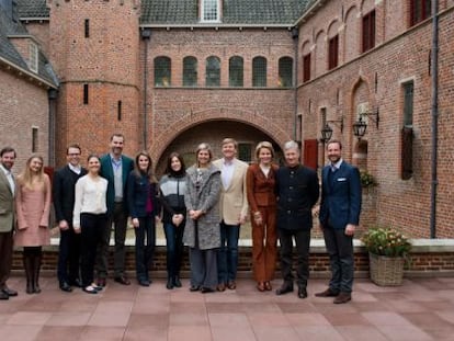 Los pr&iacute;ncipes herederos, en la cita del pasado marzo. Entre ellos los entonces aspirante de Holanda y B&eacute;lgica.