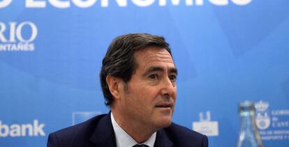 El presidente de la CEOE, Antonio Garamendi.