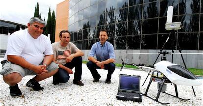 José Antonio Carrey, Juan Pérez y Eliseo Vitaller