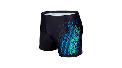 Quick-drying swimsuit on white background.