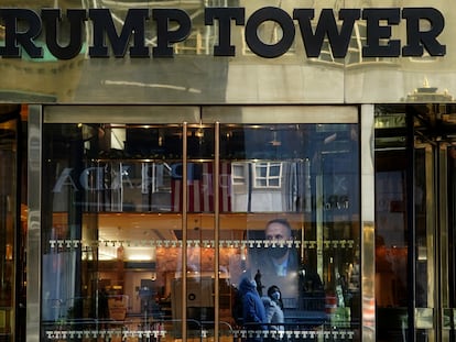 La entrada de la Torre Trump de Manhattan, el 12 de enero en Nueva York.