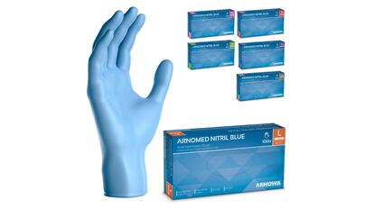 Estos guantes de nitrilio para tareas con la chimenea de leña se venden en seis tamaños y una docena de colores.