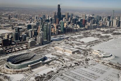 Vista aérea de la ciudad de Chicago.