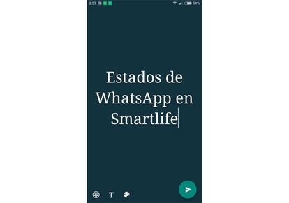 Cómo utilizar los estados de texto de WhatsApp