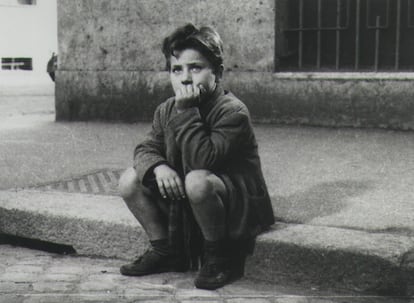 Enzo Staiola, in 'Bicycle Thief'.