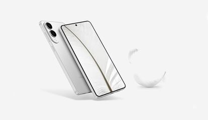 Samsung Galaxy S5 Edge al lado de una pluma