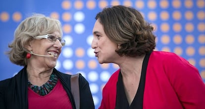 Manuela Carmena i Ada Colau.