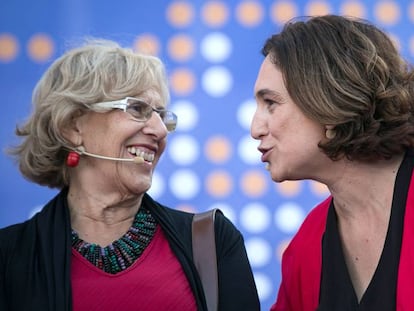 Manuela Carmena i Ada Colau.