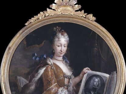 La reina Isabel de Farnesio, pintada por Miguel Jacinto Mel&eacute;ndez (1727).