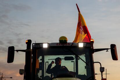 Manifestación de agricultores en Madrid