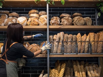 Panadería en franquicia de Levaduramadre en el norte de Madrid.