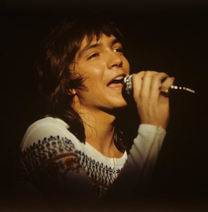 David Cassidy, durante un concierto en Ámsterdam (Países Bajos), en 1975.
