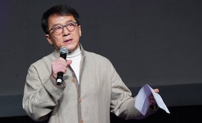 El actor Jackie Chan en un acto en Hong Kong el pasado 21 de marzo.