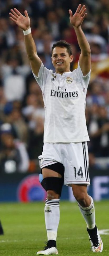 Chicharito, tras la vuelta de Champions ante el Atlético.