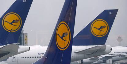 Aviones de Lufthansa.