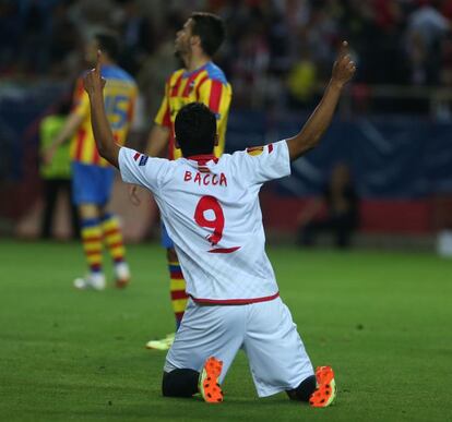 Bacca celebra el segundo gol del encuetro.