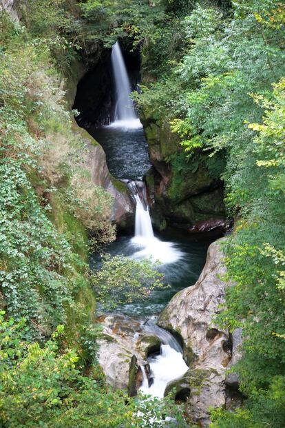 Cascada del Pozo del Amo, en la reserva del Saja-Nansa