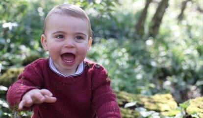 Luis de Cambridge, en las fotos de su primer cumpleaños.