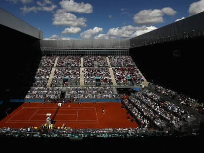 La Caja Mágica donde se celebra el Open de Tenis de Madrid.