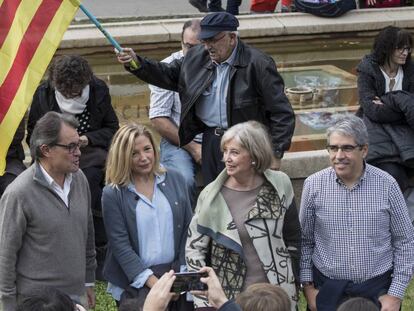 Artur Mas, Joana Ortega, Irene Rigau y Francesc Homs.