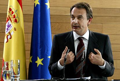 José Luis Rodríguez Zapatero, en una rueda de prensa posterior a la reunión del Consejo de Ministros.