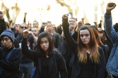 Manifestaci&oacute;n contra el racismo en Australia. 
 