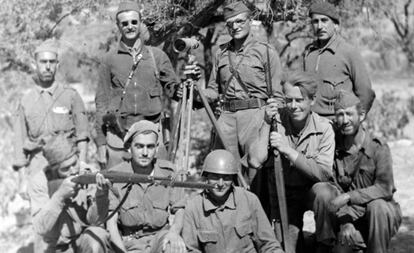 La XV Brigada Internacional del Ebro en agosto de 1938.