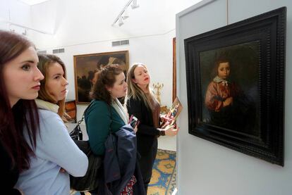 'Retrato de niña', atribuible a Velázquez según Cultura, que se subastará el próximo martes en Madrid.