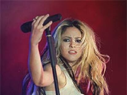 Shakira, durante su actuación en enero en Madrid.