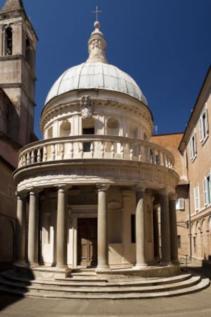 Templete de Bramante, obra maestra del Renacimiento.