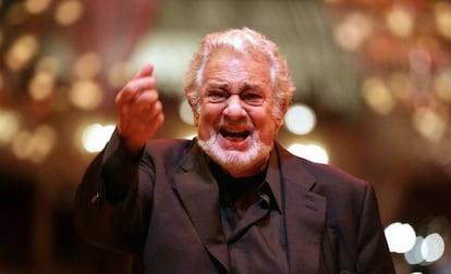 Placido Domingo, en 2016, durante un concierto en Viena.