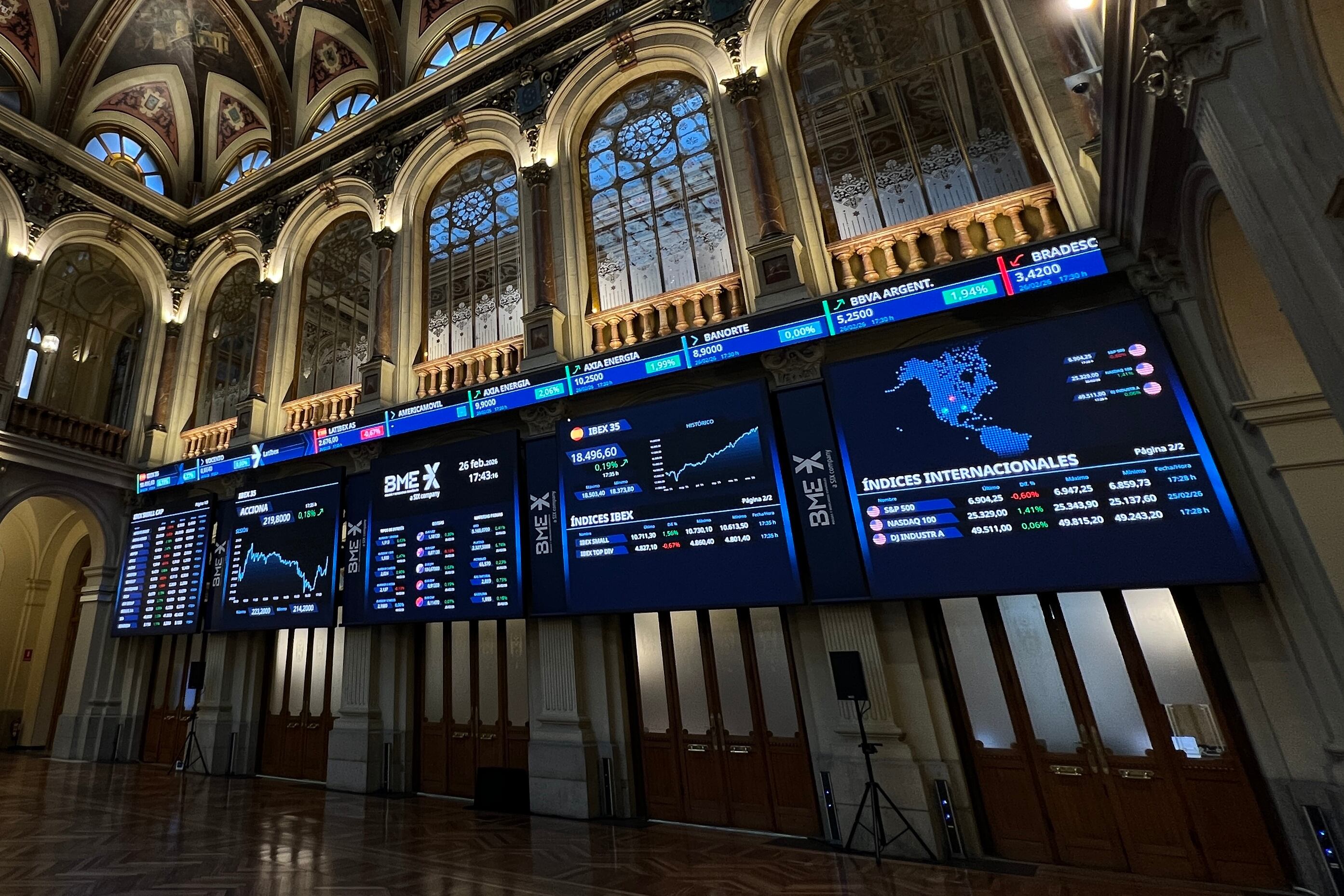 Ibex chiude febbraio in aumento del 2,7%, prolunga ottavo mese di rialzi, la migliore serie dal 2007