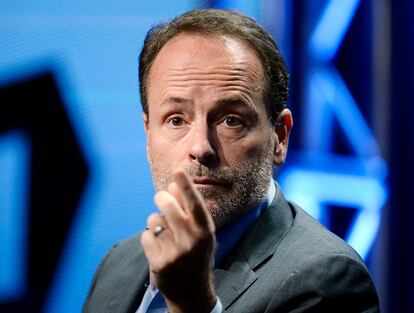 John Landgraf, CEO, FX Networks and FX Productions, speaks during FX network’s portion of the 2014 Television Critics Association Cable Summer Press Tour in Beverly Hills