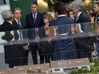 El ministro de Fomento, en la inauguraci&oacute;n del Barcelona Meeting Point.