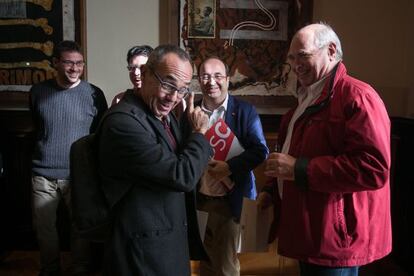 Coscubiela y Rabell, la semana pasada en el Parlament.