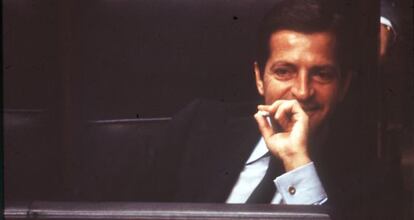 El expresidente, Adolfo Suárez, en el Congreso de los Diputados.