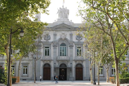 Fachada del Tribunal Supremo.