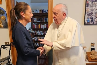 Claudia Sheinbaum y el papa Francisco