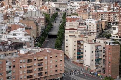 Bloques de pisos en L'Hospitalet de Llobregat (Barcelona).
