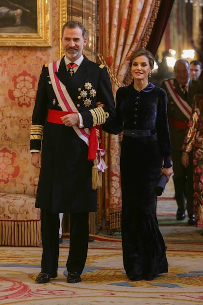 Felipe VI y la reina Letizia, en la Pascua Militar de 2018.