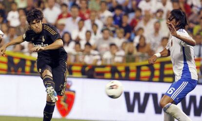 El jugador del Real Madrid momentos antes de marcar su primer gol en Liga.