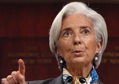 La directora gerente del FMI, Christine Lagarde.